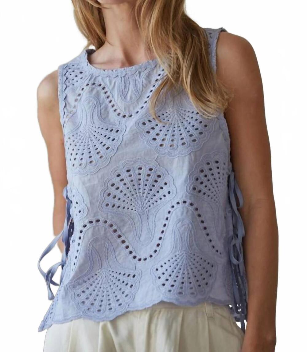 NEW BY TOGETHER lowen eyelet top in lilac